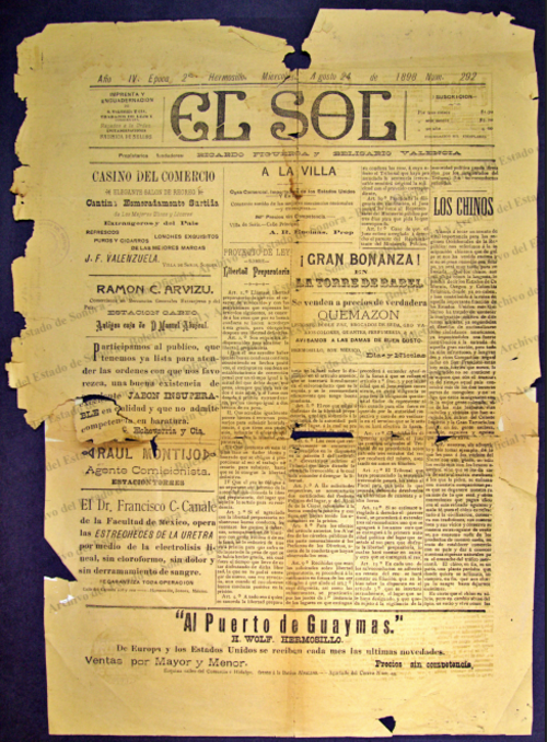 Ejemplar de El Sol