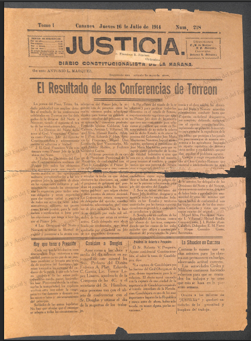 Ejemplar de Justicia