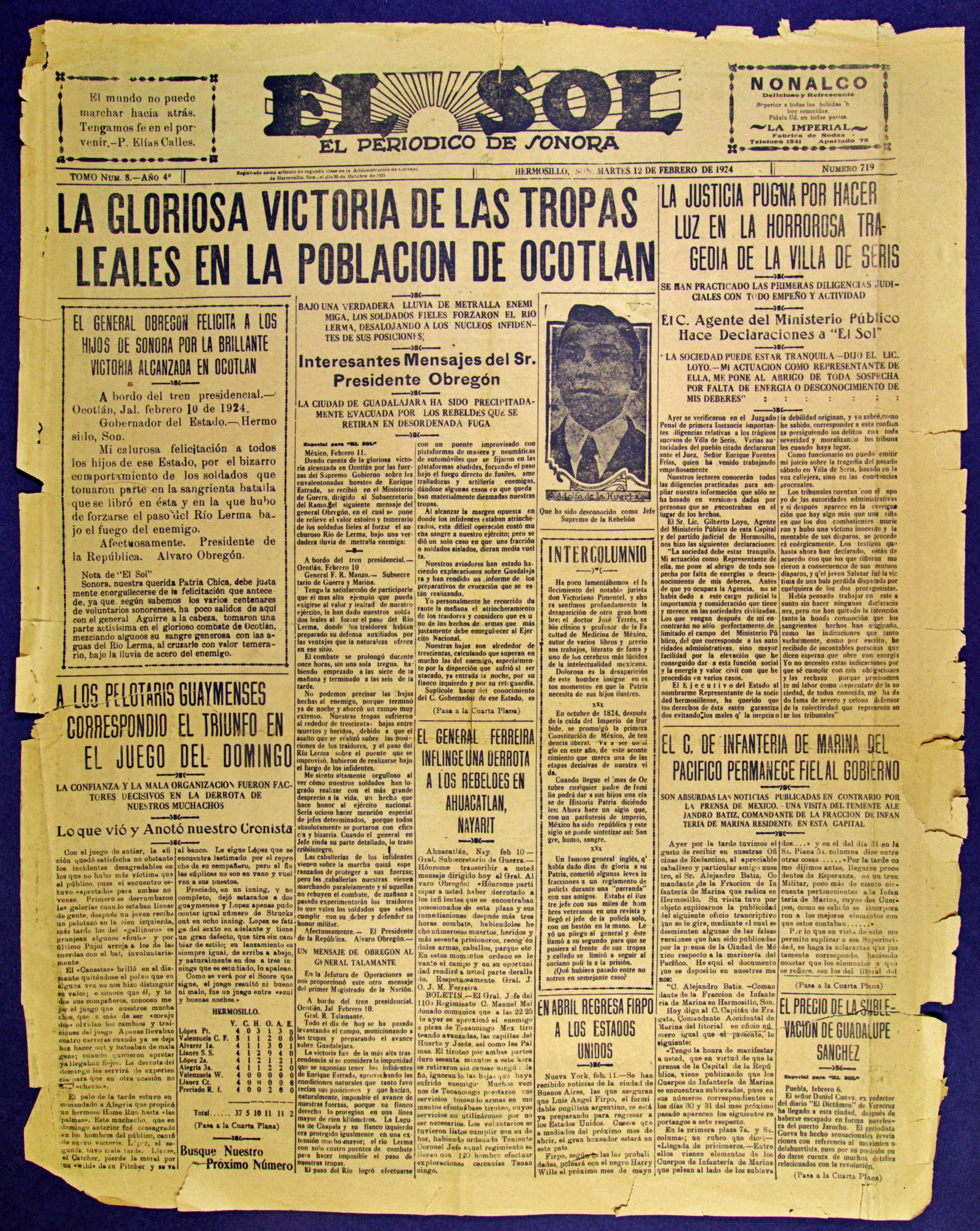 Ejemplar de El Sol