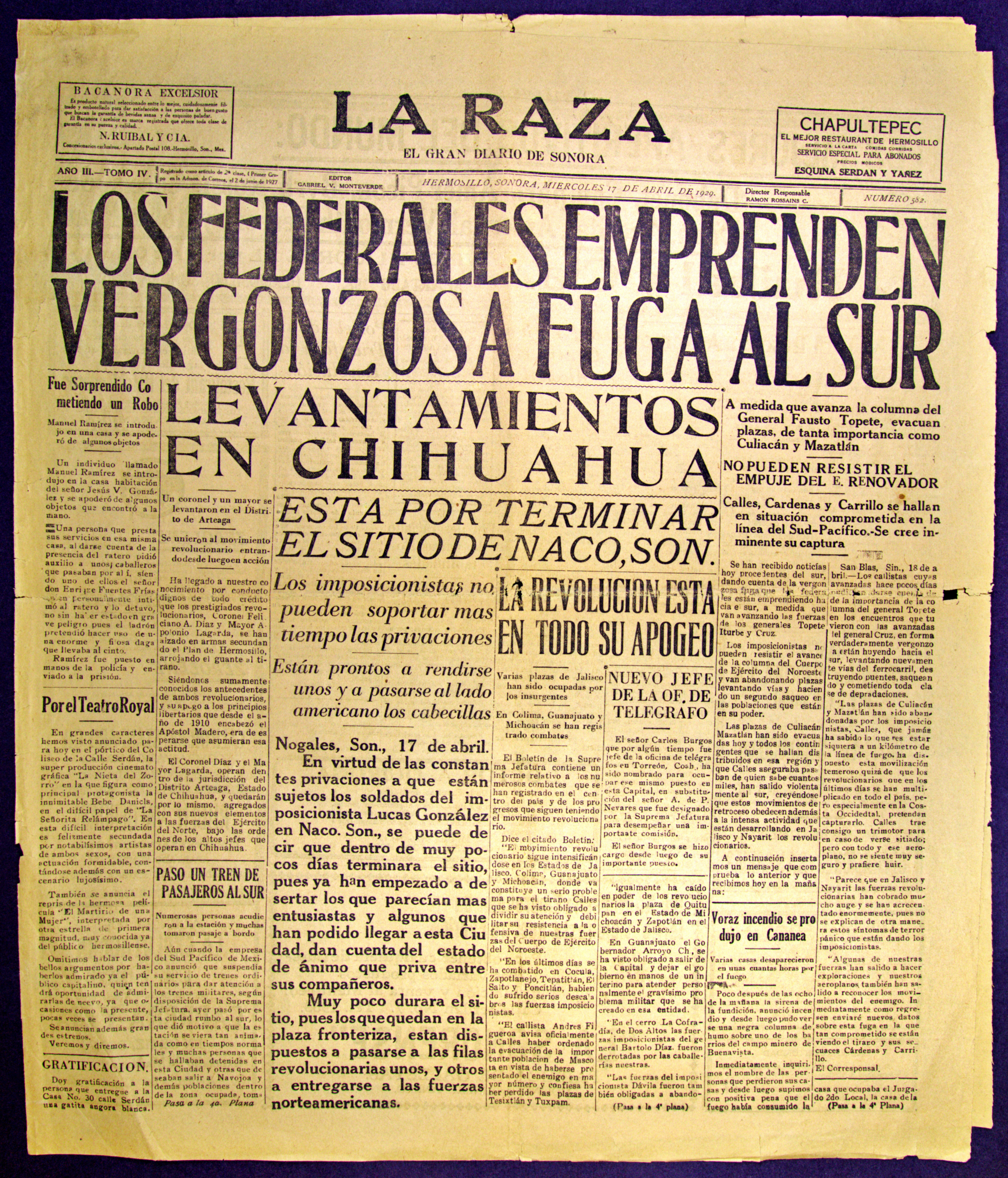 Ejemplar de La Raza