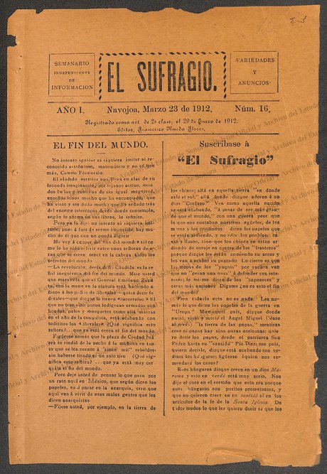 Imagen: El Sufragio