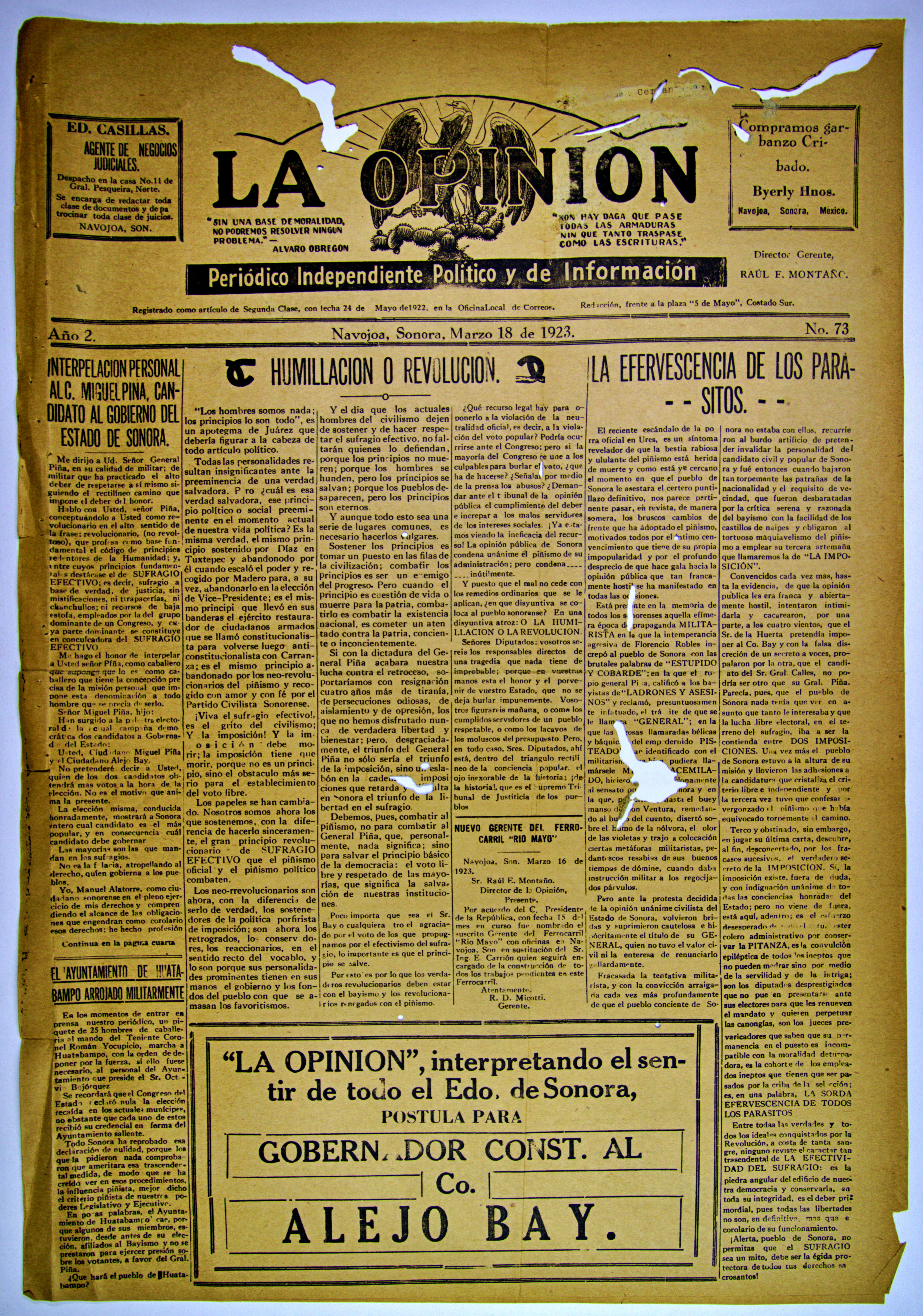 Imagen: La Opinión