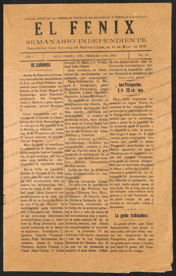Hemeroteca Sonora