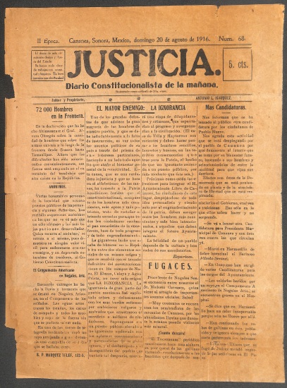 Ejemplar de Justicia